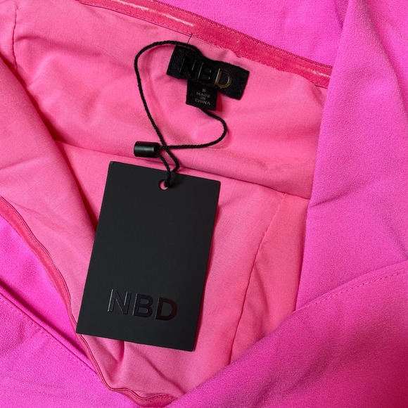 NBD Pink Off-Shoulder Midi Dress - Picture 9 of 14